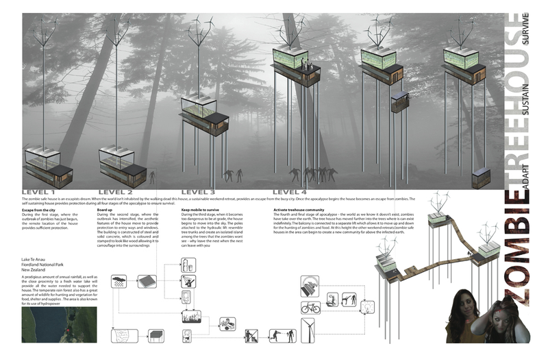 Illustration for article titled 20 Ridiculously Nifty Zombie Safe House Designs